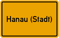 Ortsschild Hanau (Stadt)